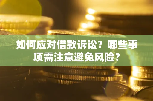 北京如何应对借款诉讼？哪些事项需注意避免风险？