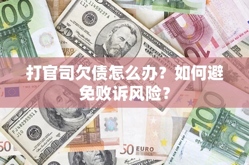 北京打官司欠债怎么办？如何避免败诉风险？