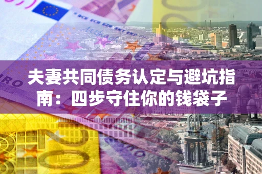 北京夫妻共同债务认定与避坑指南：四步守住你的钱袋子
